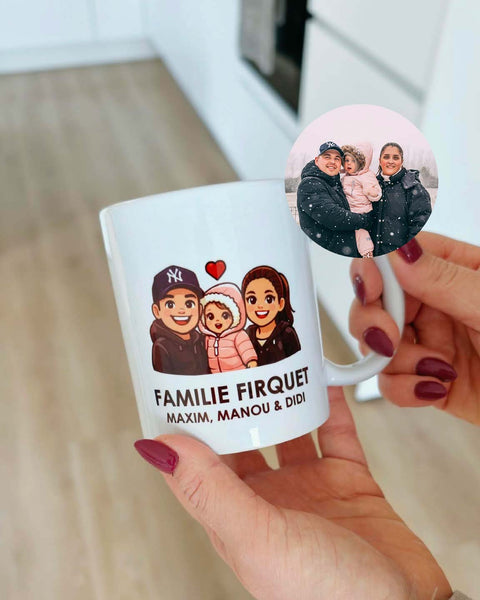 Koffietas met foto - Family