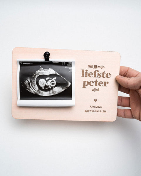 Naambordje - Wil jij mijn meter/peter zijn
