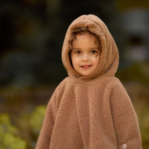 Cosy Poncho Dark Hazel - Jollein