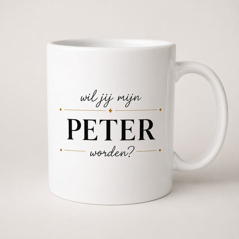 Koffietas - Wil jij mijn peter/meter worden