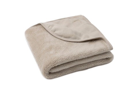 Deken Wieg Basic Jersey/Sherpa Warm Sand - Jollein