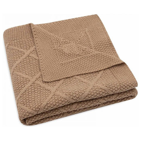Karomuster-Strickdecke für Babybetten - Jollein