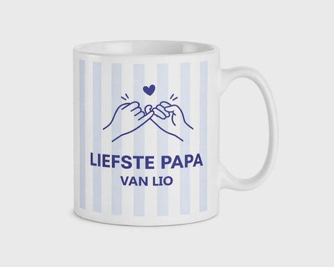 gesublimeerde mok met tekst liefste papa. ideaal ceadeautje voor vadertjesdag