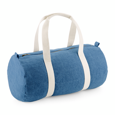 Sac de voyage en denim brodé