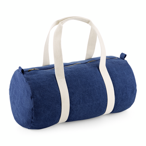 Sac de voyage en denim brodé